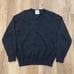 VINTAGE! L.L. BEANMENS 100% LAMBS WOOL V NECK SWEATER ENGLAND GRAY SZ M