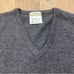 VINTAGE! L.L. BEANMENS 100% LAMBS WOOL V NECK SWEATER ENGLAND GRAY SZ M