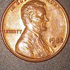 1982 D Lincoln Memorial 3.1g