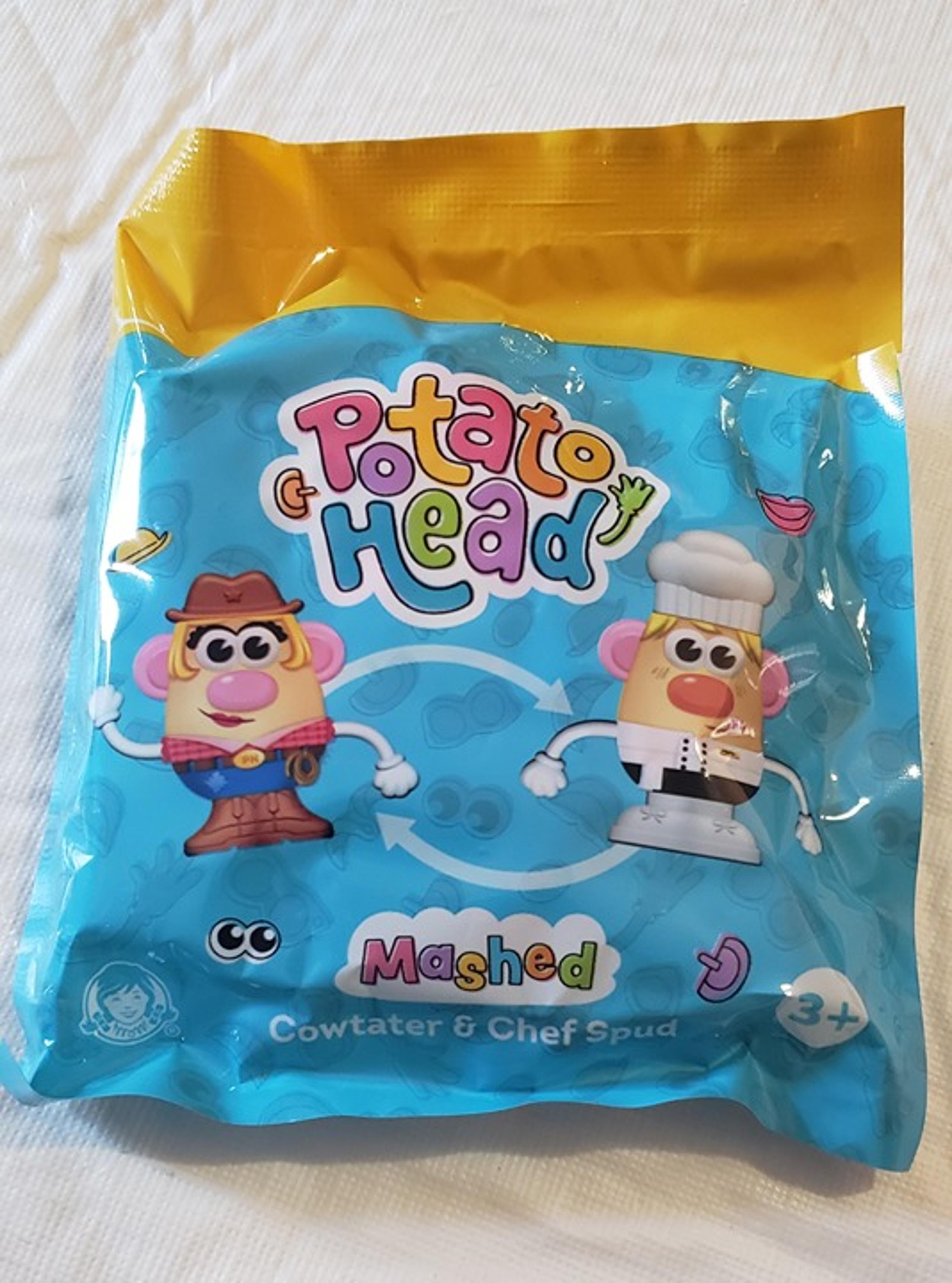 2025 Wendy's Potato Head Mashed "Cowtater & Chef Spud" Kids Meal Toy