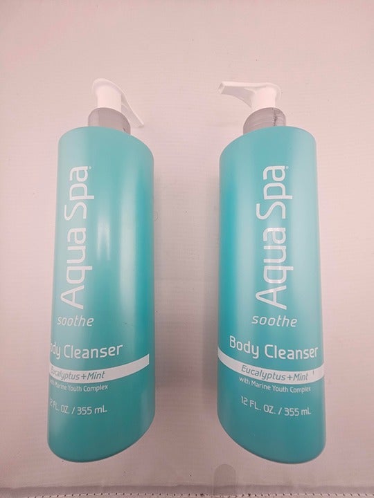 Aqua Spa Eucalyptus + mint body cleanser 12 fl.oz / 355ml ( 2pcs) Bulk