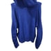 Anthropologie blue hooded sweater size medium