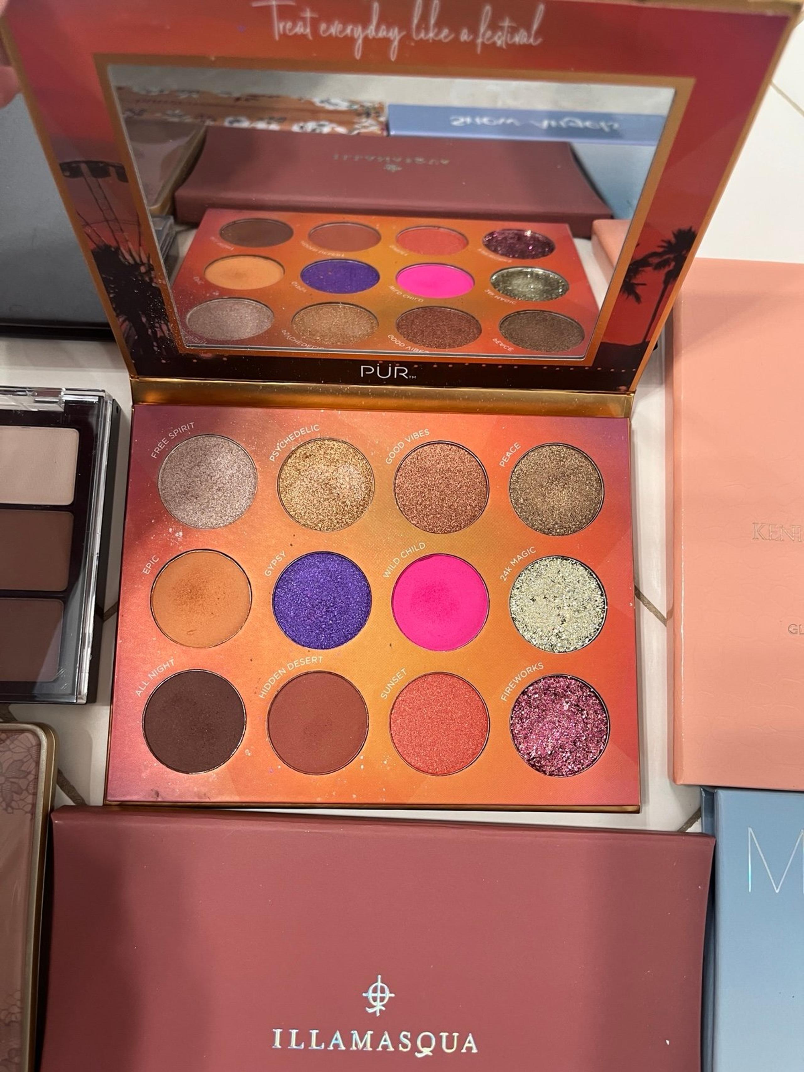 PUR Festival Eyeshadow Palette Limited Edition Pressed Pigments 12 Colors Makeup