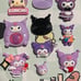 Large Sanrio Acrylic Flatback Charm & 3D Keychains Bundle