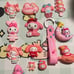 Large Sanrio Acrylic Flatback Charm & 3D Keychains Bundle