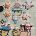 Large Sanrio Acrylic Flatback Charm & 3D Keychains Bundle