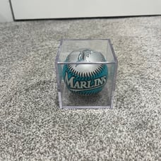 Florida marlins baseball with case