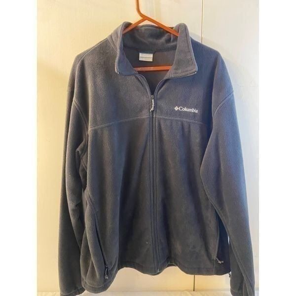 Columbia fleece jacket xxl black unisex rn# 69724