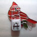 Stained Glass Cardinal Night Light with Light Sensor