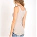 Splendid Supima Cotton Long Taupe Tan Tank