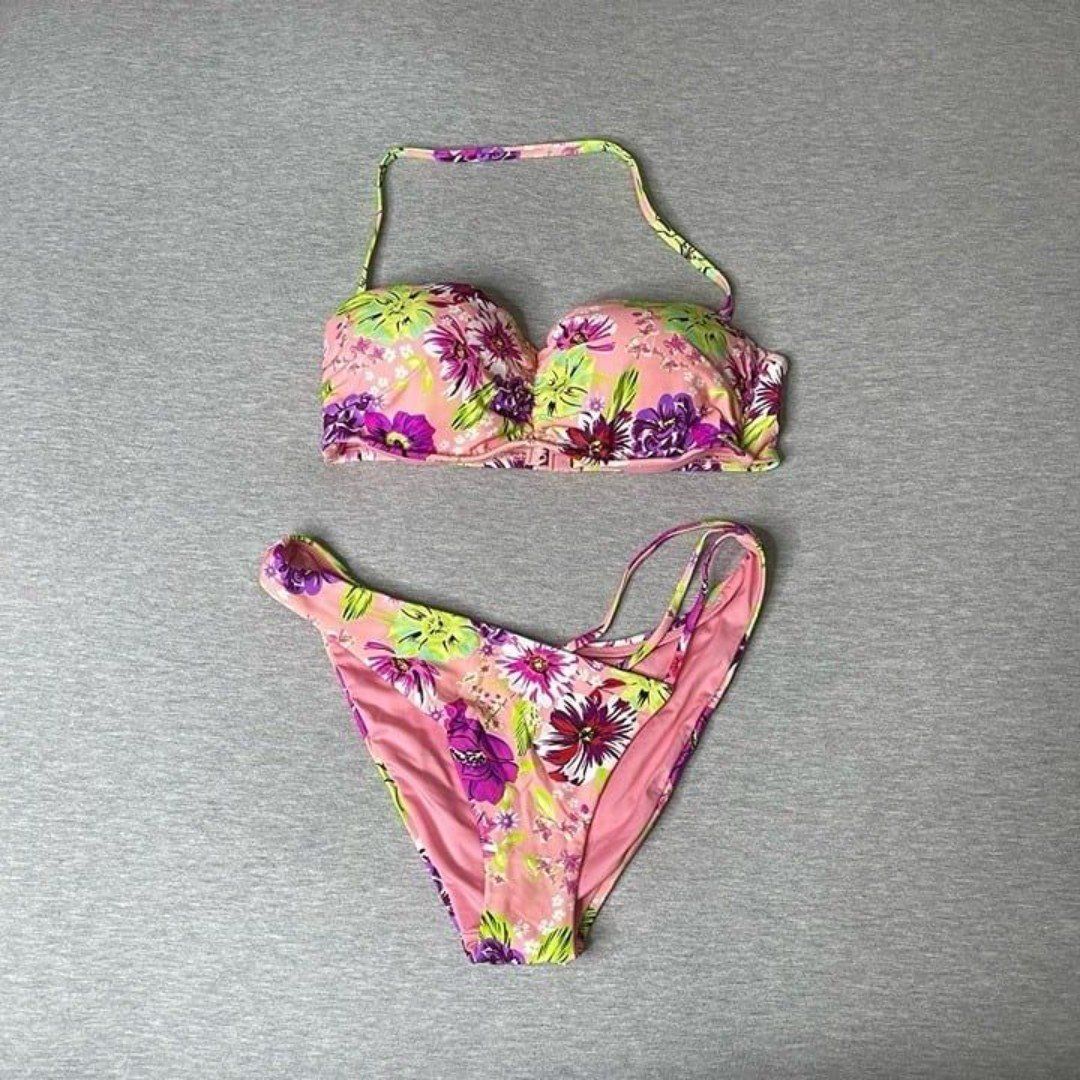 Victoria's Secret Floral Very Sexy Cut-Out Swim 2 PCS. Set