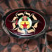 OOAK Vintage Egyptian Warriar Handmade Fire God Witch Estate Sale Belt Buckle
