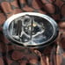 OOAK Vintage Egyptian Warriar Handmade Fire God Witch Estate Sale Belt Buckle