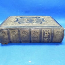 Antique German Bible 1874 Leather Bound