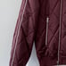 Zara Sz M beautiful burgundy quilted bomber jacket. Like new
