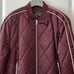 Zara Sz M beautiful burgundy quilted bomber jacket. Like new
