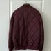 Zara Sz M beautiful burgundy quilted bomber jacket. Like new