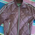 Zara Sz M beautiful burgundy quilted bomber jacket. Like new