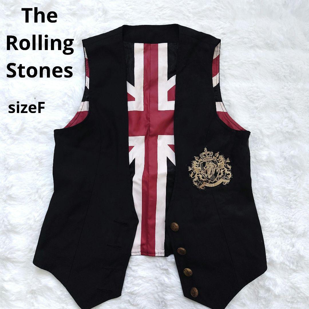 The Rolling Stones Best Black Patch Logo Union Jack