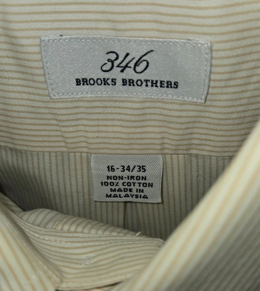 Brooks Brothers 346 Executive Professional Shirt (16 34-35) & Silk Tie Bundle