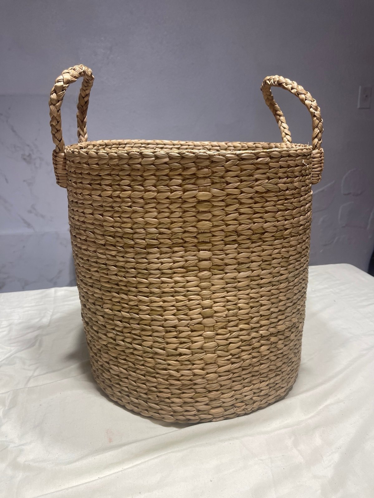 Vintage MUJI LARGE Round Basket With Handles