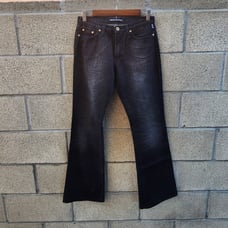 Versace Collection Dark Wash Flared Womens Jeans Size 27