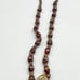 Vintage Art Glass Wedding Cake Beaded Necklace