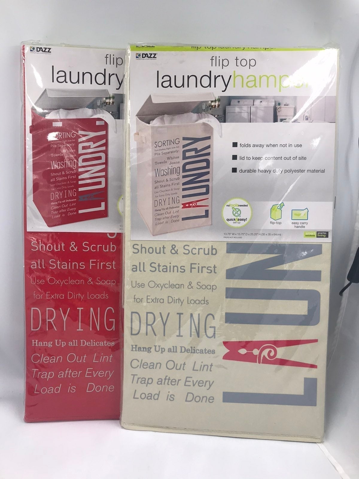 2pack LOGO DESIGN FOLDABLE LAUNDRY HAMPE