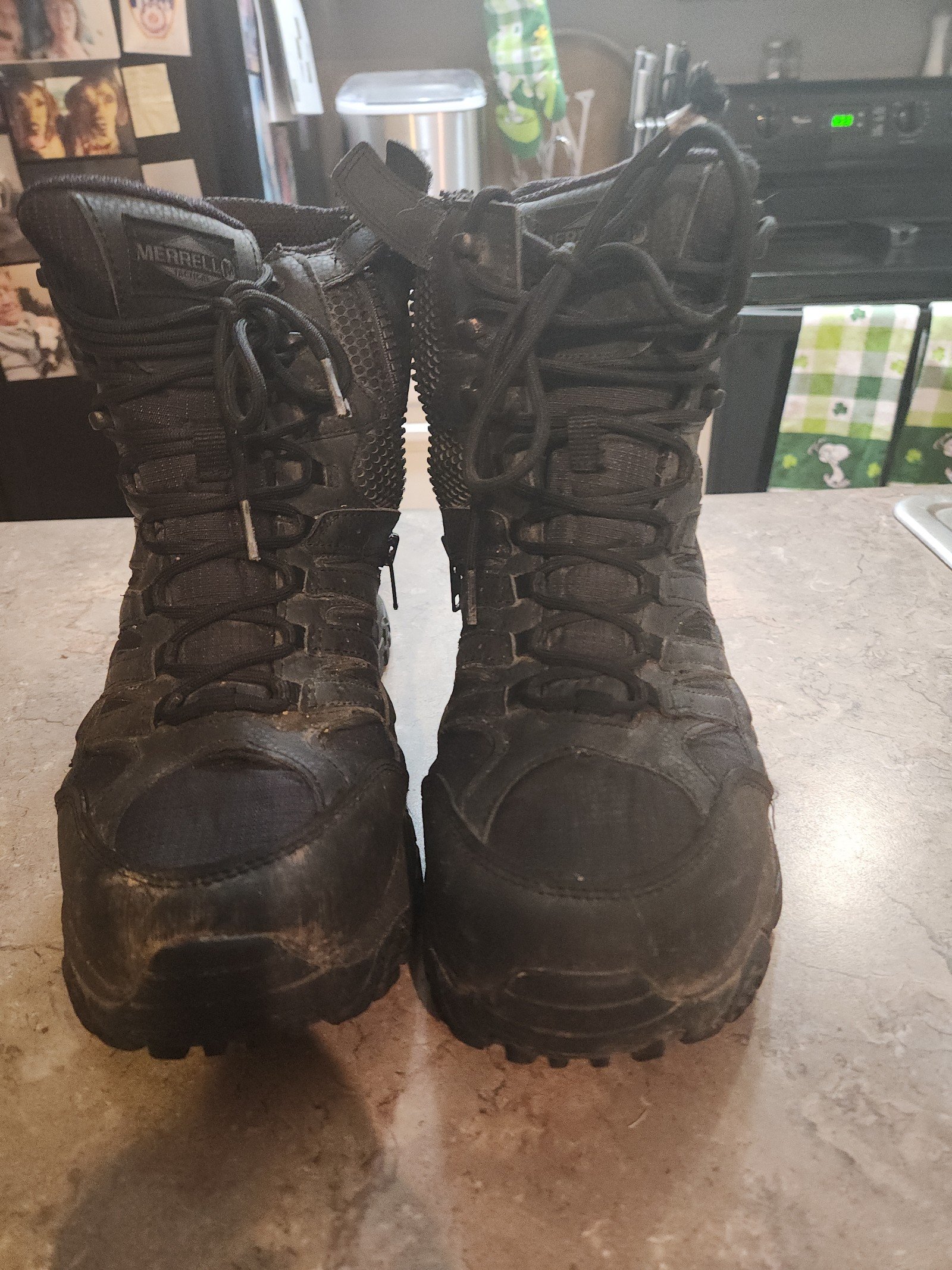 Merrell Men's Moab 3 8 Tactical Side-Zip Waterproof Boots  9.5W