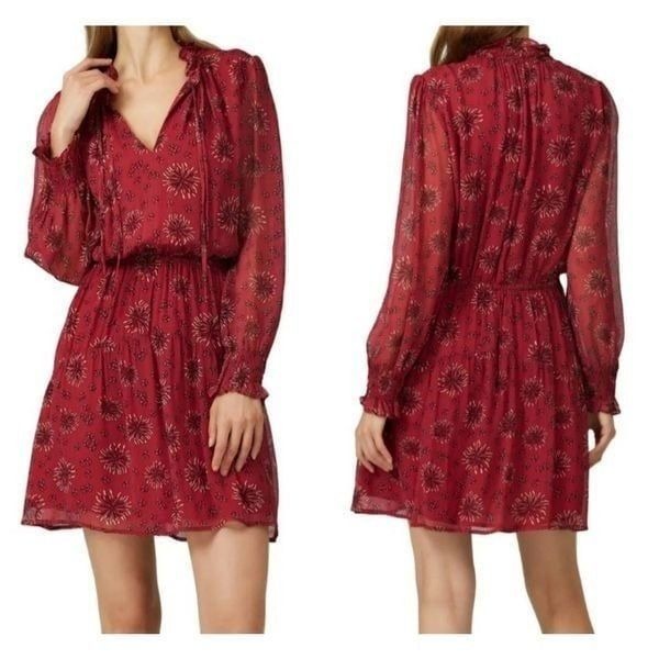 BA&SH Rose Floral Print Gizel Dress Sz 2 (US M)