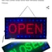 OPEN/CLOSED light up sign no chain