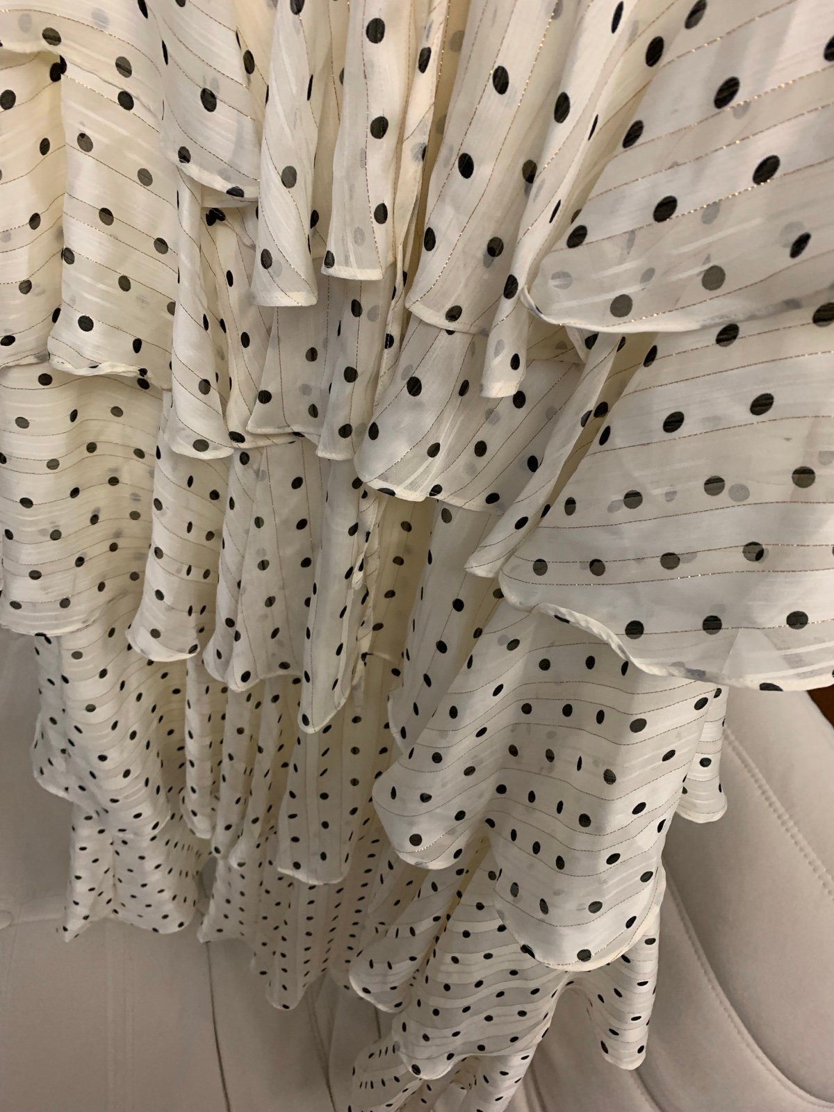 zimmermann long dress cake wave dots size s