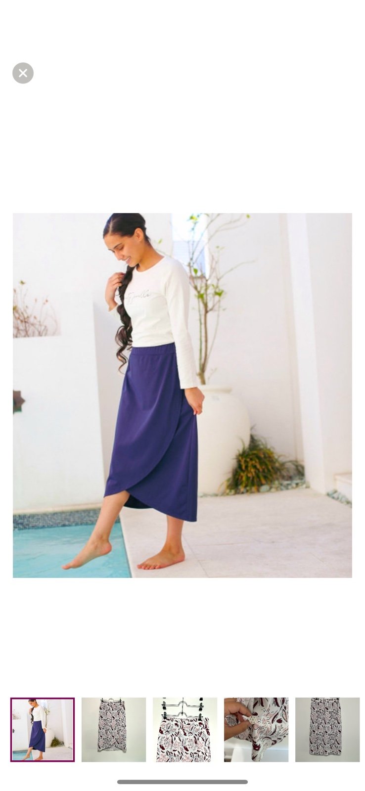 Dainty jewells, burgundy and pink swim skirt
