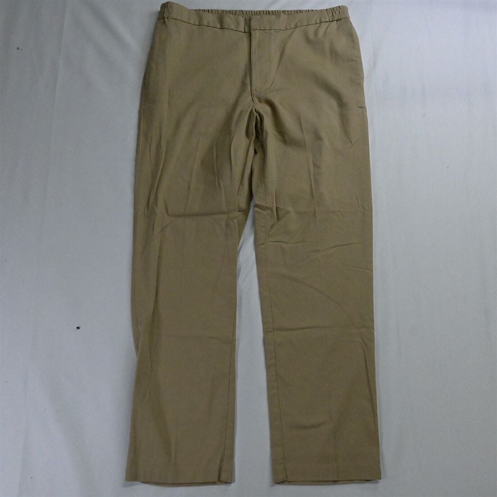 Banana Republic 36 x 32 Khaki Mason Elastic Waist Tapered Chino Pants