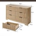 Oak Fluted Dresser