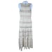 New Eliza J Cream Lace Crochet Tiered Maxi Long Dress Ivory Women’s Sz 6