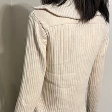 Lauren Ralph Lauren Beige Ribbed Knit Sweater