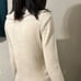 Lauren Ralph Lauren Beige Ribbed Knit Sweater