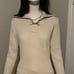 Lauren Ralph Lauren Beige Ribbed Knit Sweater