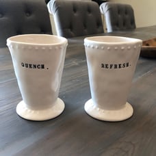 rae dunn mint Julep Cups Htf Boutique