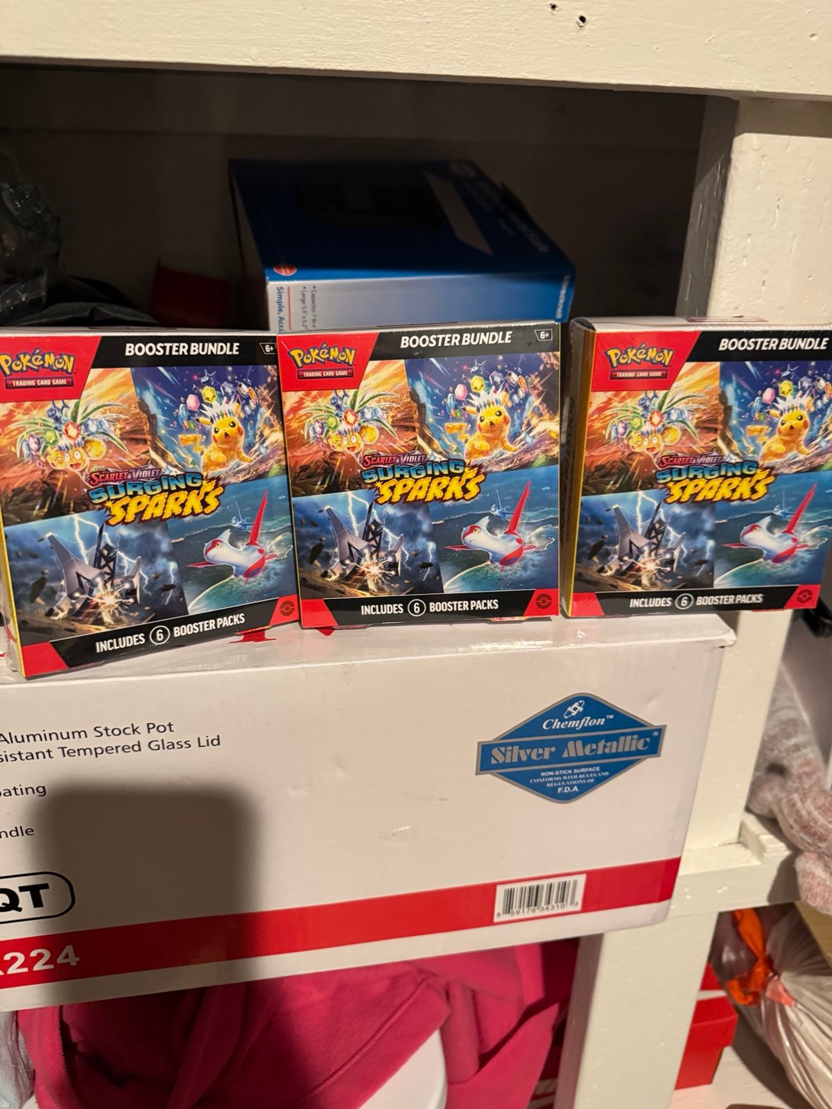 Pokémon Surging Sparks Booster Bundle x 3
