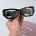 Miu Miu MU09WS 14L50O GLIMPSE BRAND NEW Sunglasses Honey Havana Green Rectangle
