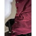 2 ruby red velvet Ralph Lauren crested button pillows