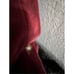 2 ruby red velvet Ralph Lauren crested button pillows