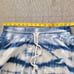 STRIVERS ROW TUPELO SHORTS Large Tie-dyed Blue Sweat French Terry
