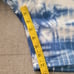 STRIVERS ROW TUPELO SHORTS Large Tie-dyed Blue Sweat French Terry