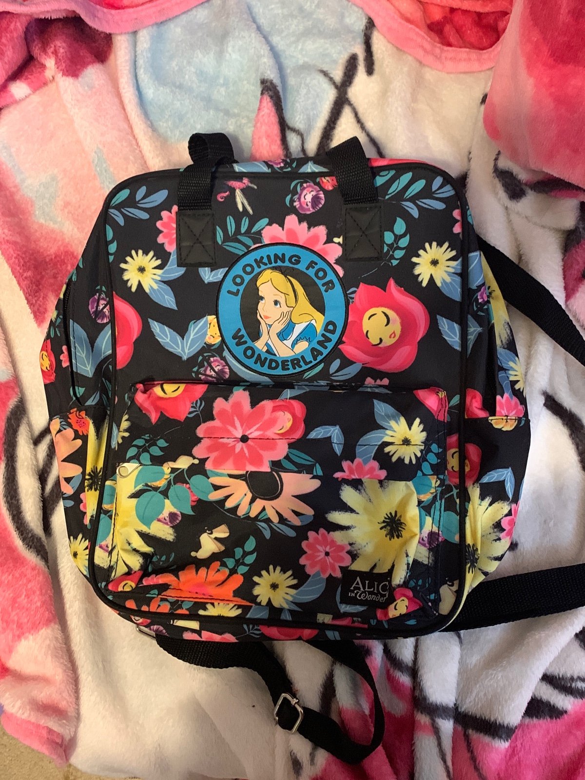Backpack Disney Alice in wonderland floral loungefly