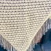 Handmade knitted shawl,white fancy shawl