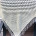 Handmade knitted shawl,white fancy shawl