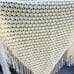 Handmade knitted shawl,white fancy shawl